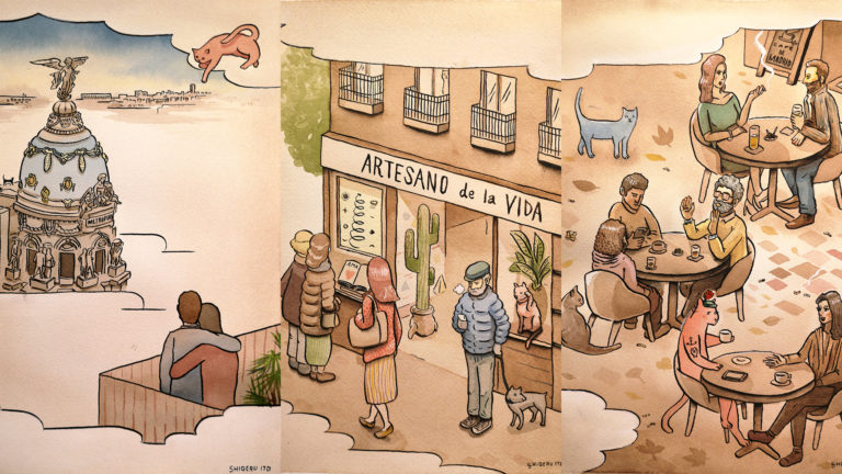 Madrid Slumber A Series of Watercolor Painting