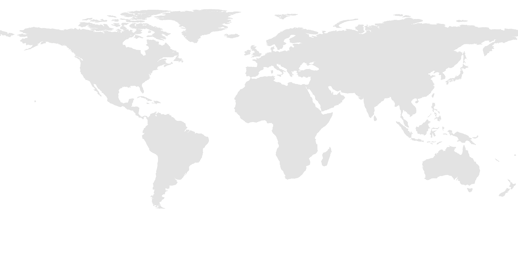 World map marking the cities where Shigeru Ito has worked